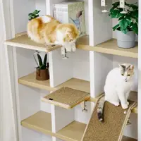 在飛比找蝦皮購物優惠-YogiPet不佔空間的貓跳台 很厚實的貓跳台層板 書架和桌