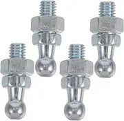 EXAOMBLE 4pcs Metal Gas Ball Ended Fittings for Car Bonnet Assembly Gas Spring Support