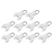 80Pcs Curtain Track Roller 11.5mm/0.45" Plastic Twin Wheel Drapery Rail Glider