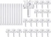 SVRITE Vertical Blind Repair Carrier with Stem Vertical Blinds Repair Kit White Blinds Replacement Parts20Pcs