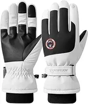 [ZVCXOE] Winter Ski Gloves Waterproof Snow Gloves Cold Weather Warm Touch Screen Freezer Work Men Women Suit for Running Driving Cycling Hiking