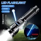 1000000 Lumens Super Bright LED Tactical Flash Light Rechargeable LED Work Light