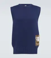 [GR10K] GR10K Embroidered cotton sweater vest AU 96 blue