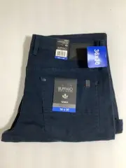 Buffalo David Bitton Pants Mens 36x30 Slim Straight Extensible Pocket Navy