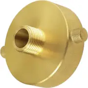Brass Fire Hydrant Hose Adapter 2-1/2" NST/NH Female X 3/4" GHT Male Garden Hose