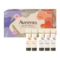 在飛比找ETMall東森購物網優惠-Aveeno 艾惟諾 香氛護手霜禮盒 5入(葡萄柚活力淨亮x