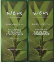 2x WEN Chaz Dean LOT Restorative Cleansing Conditioner BAMBOO GREEN TEA 16oz NEW