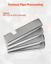 Threading Machine Dies 1/2"-3/4" NPT Pipe Dies 4 Pcs Right-Handed HSS Material