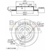 Bremtec Euro-Line GeoZinc Coated Brake Rotor - BDR14990EL