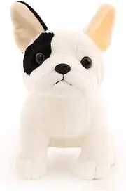TAMMYFLYFLY New French Bulldog Plush Toy Sitting Pose Mascot Dog Stuffed Doll for Kids Gift 10" Kids