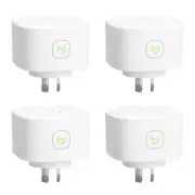Meross Smart Plug WiFi Outlet with Energy Monitor, App Remote Control - 4 Pack