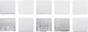 Beavorty DIY Manicure Tools 10Pcs Nail Stamp Templates Stainless Steel Nail Art Stencils Nail Art Practice Hand