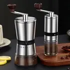 Hand Coffee Mill Ceramic Burr Hand Coffee Grinder with Hand Crank Detachable