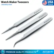 Jewelry Tweezers Anti-static Repair Jewelry-making Electronics Repairing 3Pcs