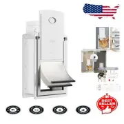Easy Install Large Pet Door - Steel Frame with Sliding Lock & Telescoping Tunnel