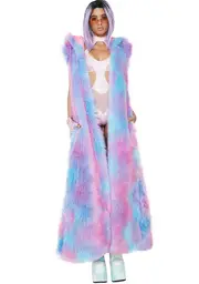 [J Valentine] Cotton Candy Fur Duster