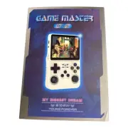 Game Master R36S Retro Game Console Linux System Blue Handheld 3.5" IPS Screen