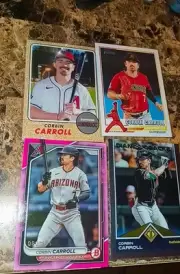 2024 topps transcendent corbin carroll Image Variation Lot (4) All Sps Mint ⚾