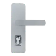 Gainsborough Trilock Cove Harper Double Cylinder Entrance Lever Set in Satin Chrome