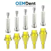 Straight Multi Unit 1.4 Prosthetic Slim Platform Titanium Sleeve Set Screw GDT®