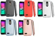For LG Xpression Plus (2018) LM-X410ASR Slim Lining Hybrid Case Phone Cover