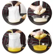 Nut Milk Bag Nylon Mesh Strainer Reusable Food Tea 3 Juice Pulp SIZES ^New