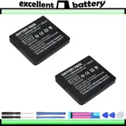 2x Battery for Panasonic DMW-BCF10E DMW-BCF10PP CGA-S/106B CGA-S/106C CGA-S/106D