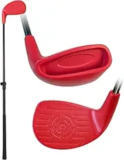 KOFULL Golf Club with Oversize Club Head for Golf Game with Buckets, Club Length Adjustable for Backyard Golf Game, Yard Golf Club for Adults Junior Family, Hitting Plastic Foam Balls in Grass, Parks
