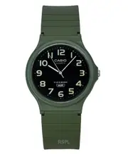 Casio Analog Black Dial Quartz Military Green Resin Strap MQ-24UC-3B Mens Watch