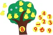 Generic 1 Set Digital Cognitive Activity Cube Fruit The Block Projector Cans Counting Blocks Fairy Fidget for Puzzle Non-Woven