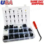 415pc Plastic Rivets Fastener Fender Bumper Push Clips + Removal Tool for Nissan (for: Nissan)