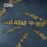 在飛比找ETMall東森購物網優惠-汽車車窗貼紙 AT&T 手機信號標志 wifi 電量 行李箱