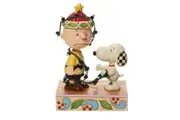 Peanuts by Jim Shore Charlie Brown and Snoopy Tangled Christmas Lights- Lights up