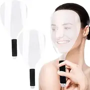AUEAR, Pro Barber Hair Salon Hairdressing Hairspray Hair Stylist Mask Salon Hair Cutting Dust Water Proof Plastic Shield Face Eyes Protector (2-Pack, Clear, 12.7" x 5.9")