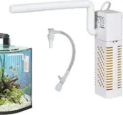 Fish Aquarium Filter | Fish Tank Submersible Pump Filter - Multifunctional Adjustable Quiet Compact Water Pump For Betta Saltwater Turtle Filtration Shrimp Clarity Maintenance