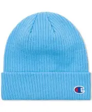 Champion Mens Snug fit Logo Beanie Hat Light Blue