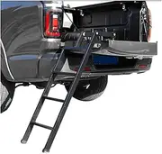 Pickup Truck Tailgate Ladder Truck Tailgate Ladder Foldable Compatible For Pickup Truck's Step Grip Plates