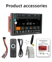 Wireless Android Auto Bluetooth Mirror Link Reverse Cam Car MP5 Player Carplay (for: Volkswagen)