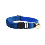 ANYWAGS Cat Collar Blue Large with Safety Buckle, Bell, and Durable Strap Stylish and Comfortable Pet Accessory