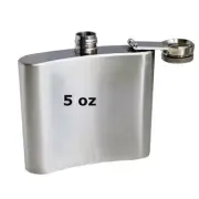 5 OZ Alcohol Pocket Flask Whiskey Flask with Portable Funnel 148ml 3.1"*3.5"