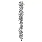 Regency International 48"Glitter Metallic Bay Leaf/Berries Garland