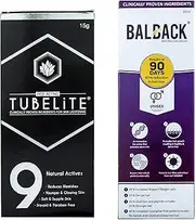 TUBELiTE & Balback Combo For Skin & Hair Solution (Skin Lightening Cream 15g and Hair Growth and Revitalizing Serum 60ml)