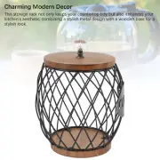 Coffee Capsule Holder Fruit Shaped Stylish Coffee Pod Storage With Wooden Bas US