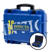 INVICTA EIGHT 8 SLOT IMPACT BLUE Watch Storage Box Collector Case 1837 Edition