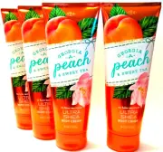 Bath Body Works GEORGIA PEACH & SWEET TEA Body Cream, 8 oz/226 g, NEW x 4
