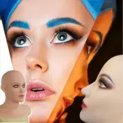 CDS Female Silicone Mask Headwear Headgear Full Head Cover For Crossdresser
