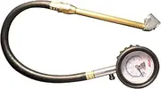 Milton (S-935) Dial Tire Pressure Gauge - Dual Head Air Chuck, 12" Hose