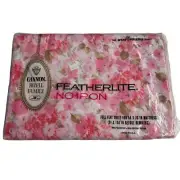 Vintage Cannon Royal Family Full Flat Sheet Pink Floral Featherlite 54 x 76