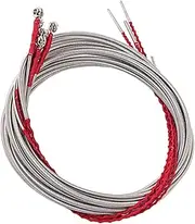 TEHAUX 5pcs Metal Bass Strings Replacement for 5 String Bass Red and Long-Lasting U32