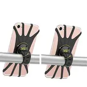 2x Mobile Phone Holder Handlebar Mount 360 Rotation for Motorcycle Bicycle Bike